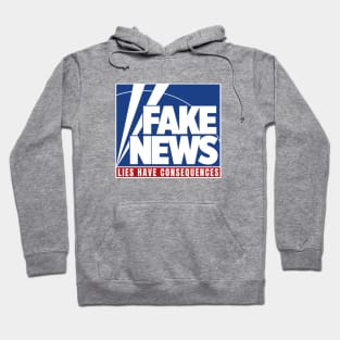 Fake News Lies Have Consequences Fox Hoodie